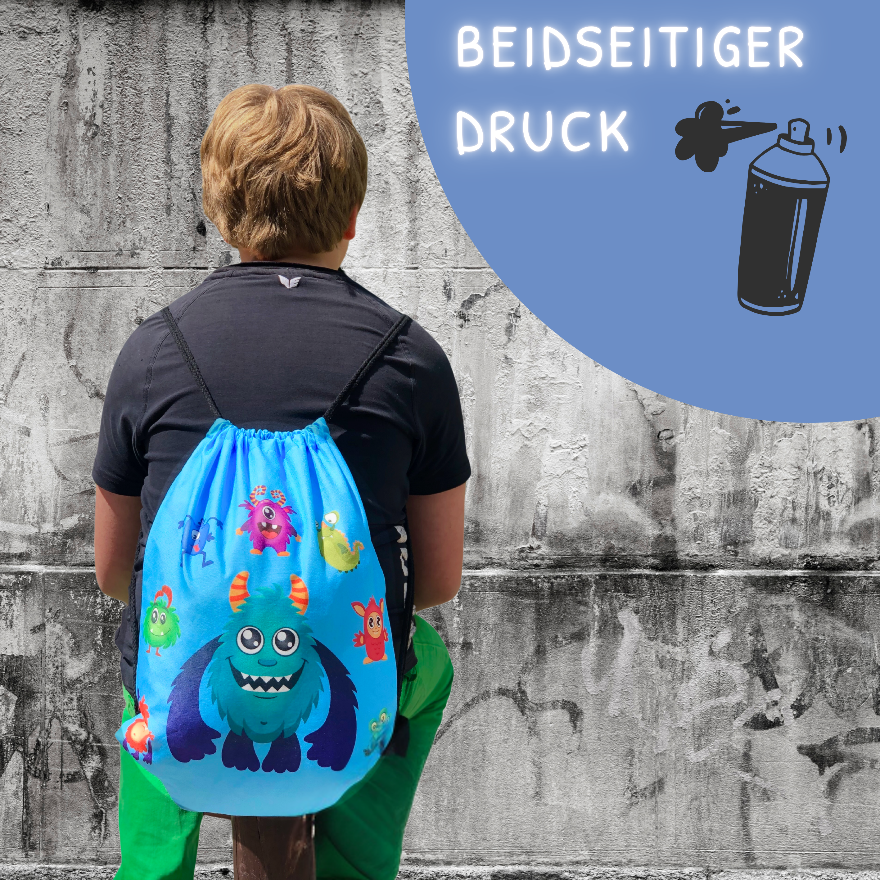 Kinder Turnbeutel Monster