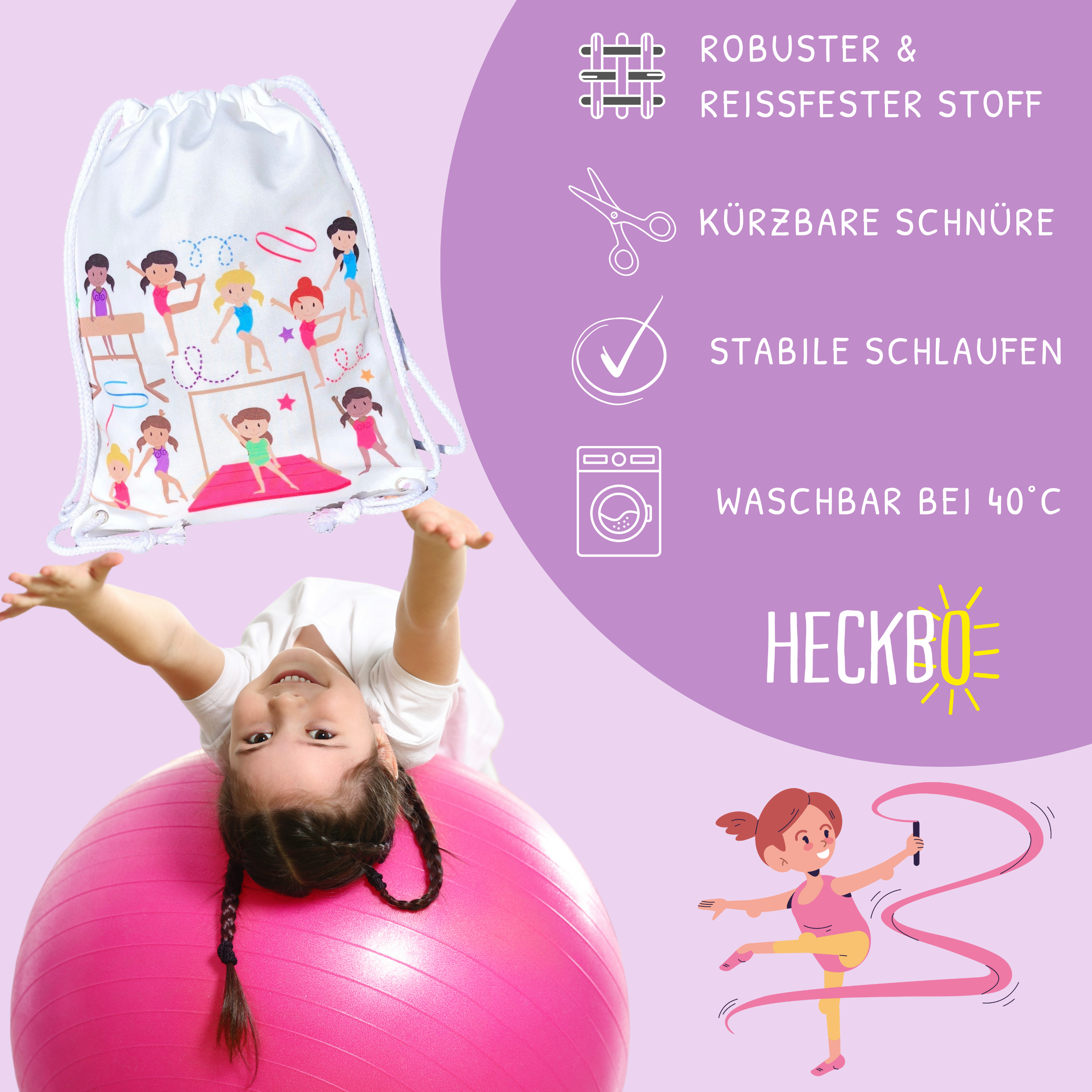 Kinder Turnbeutel Turnerinnen