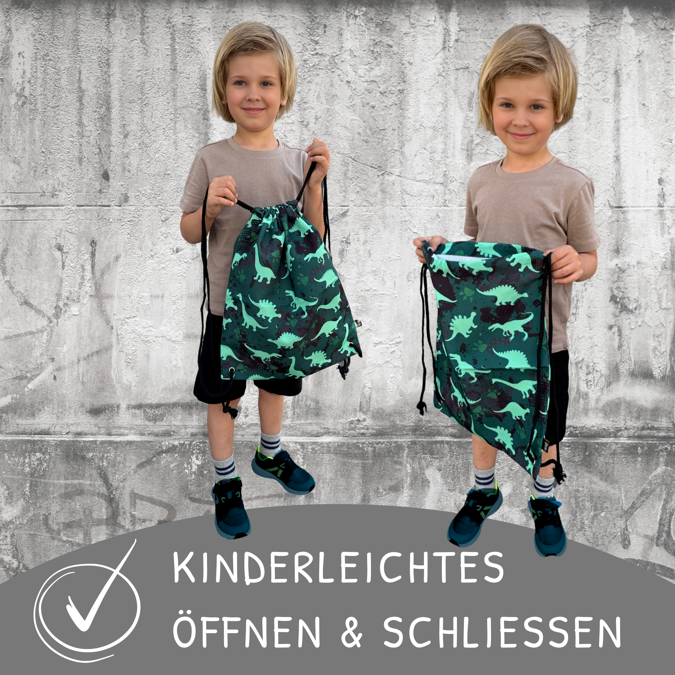 Kinder Turnbeutel Dinosaurier