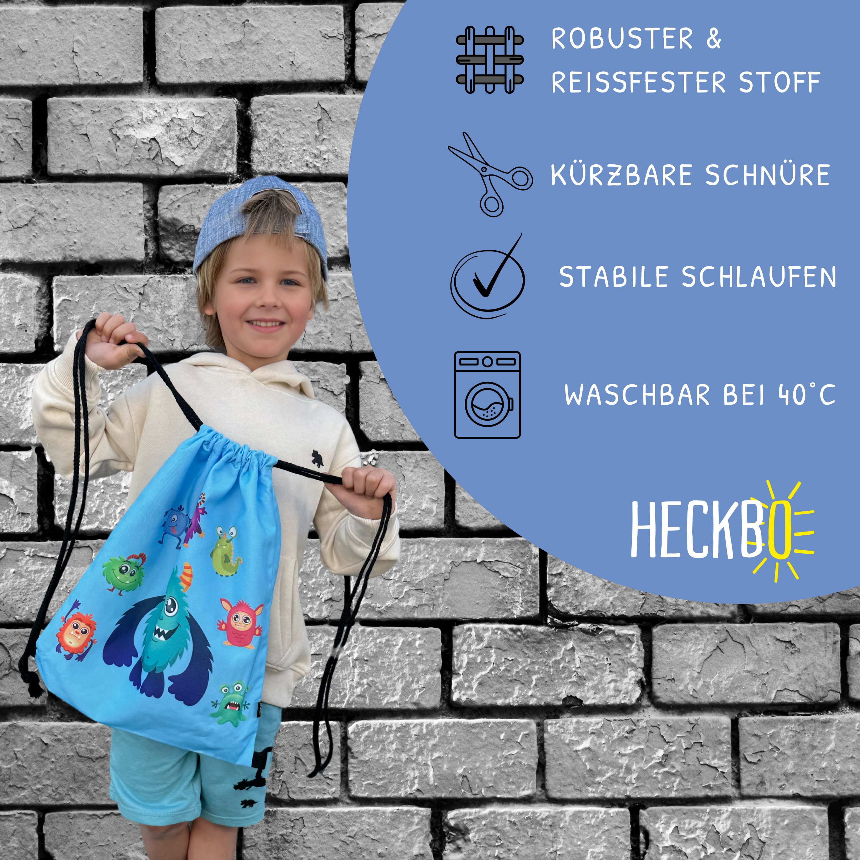 Kinder Turnbeutel Monster