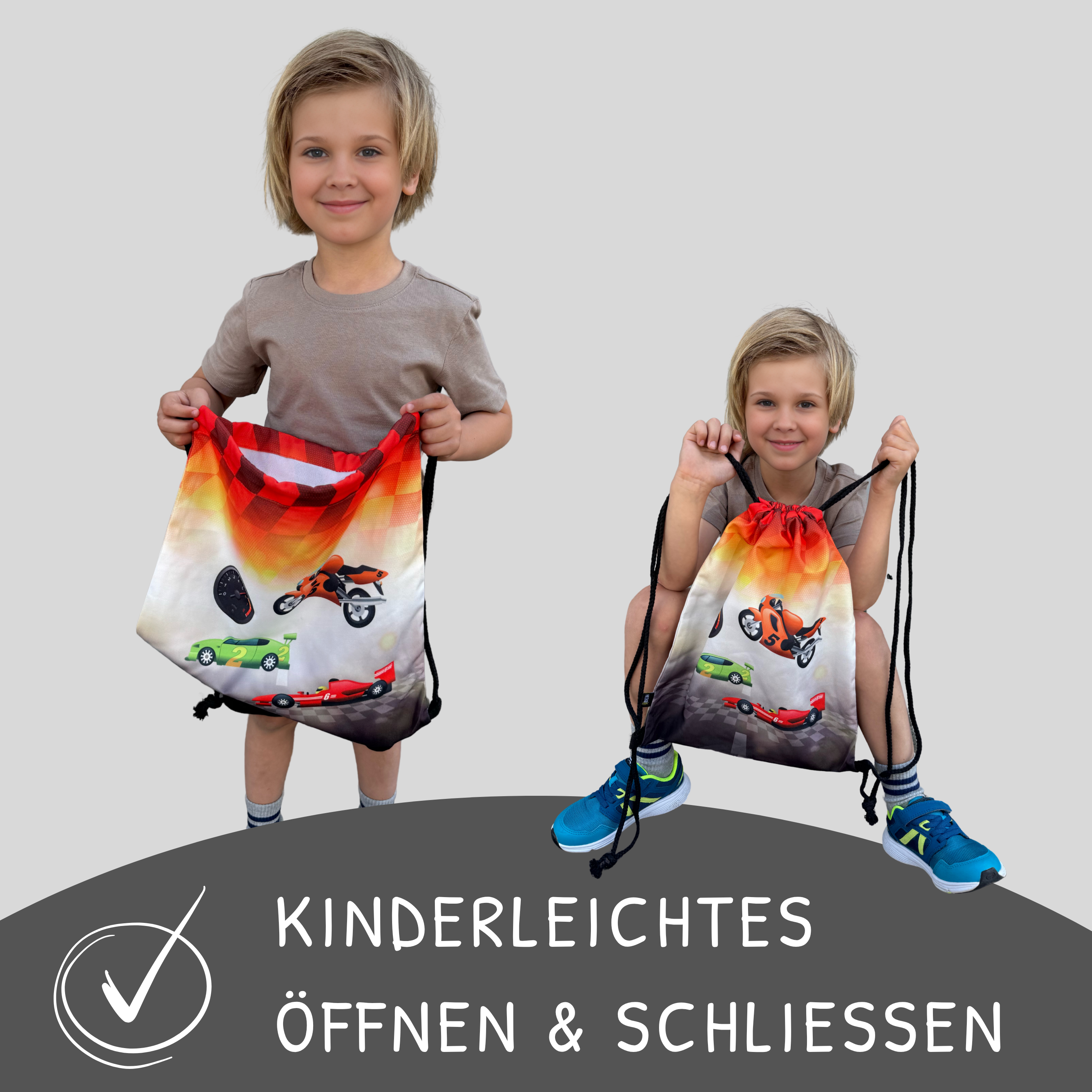 Kinder Turnbeutel Racing