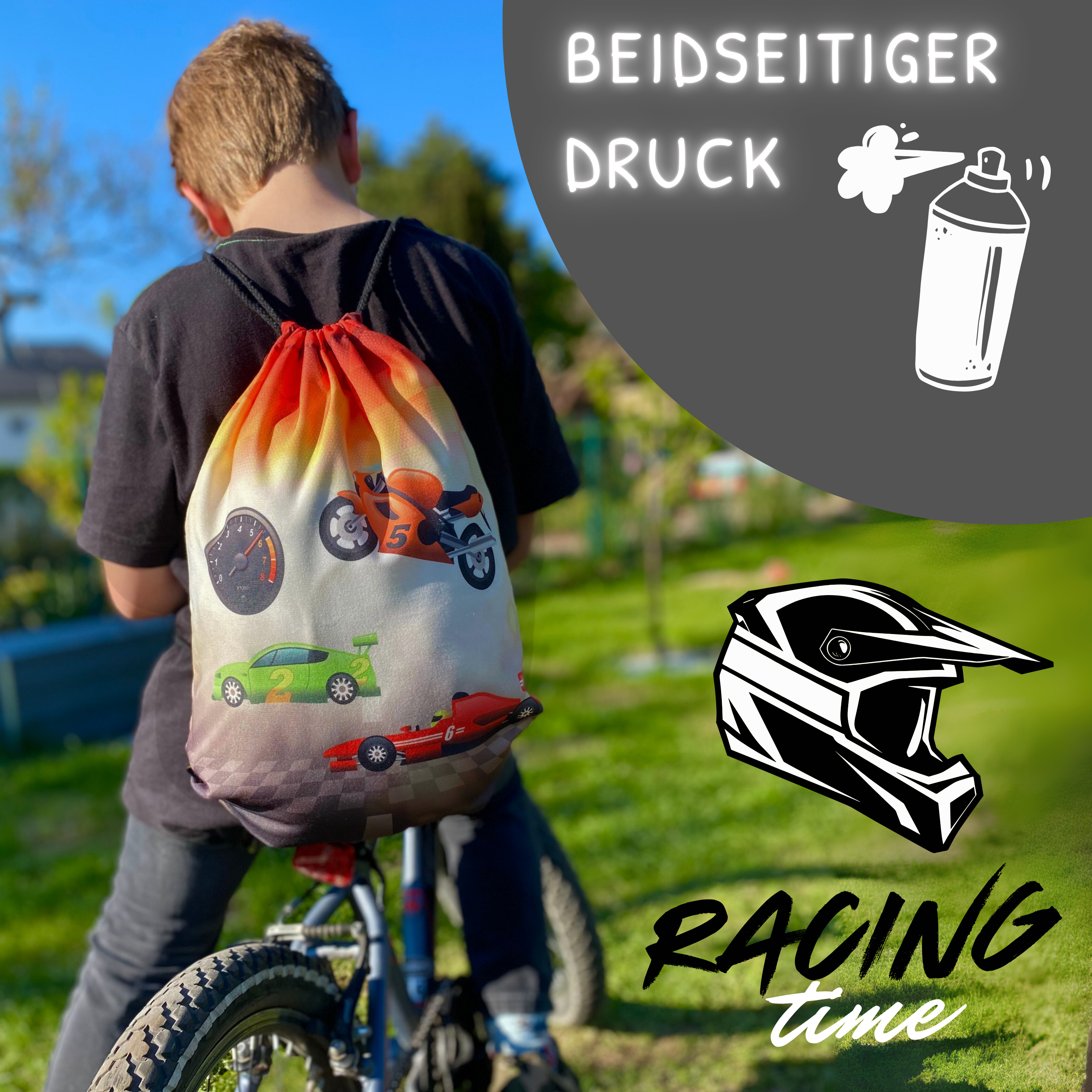 Kinder Turnbeutel Racing