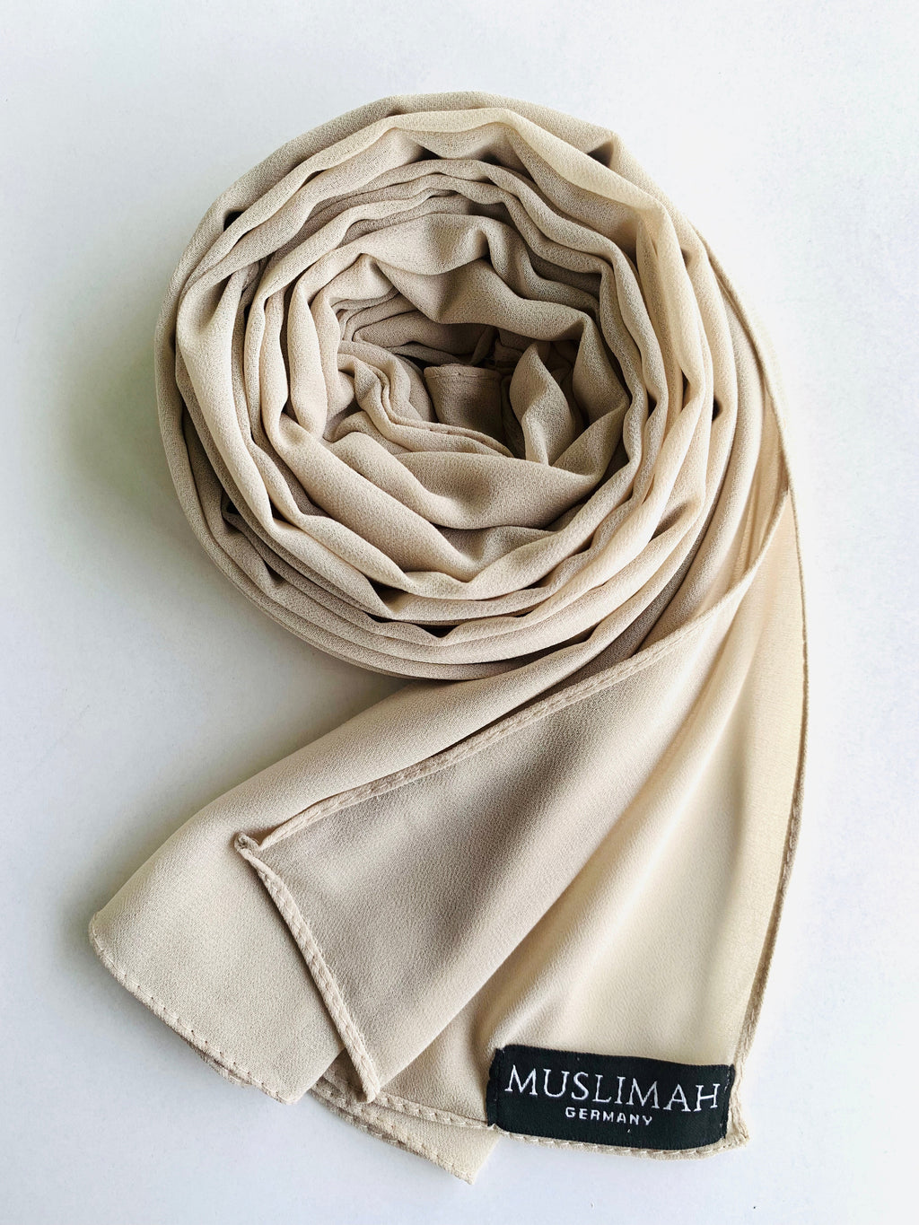 Stark White Premium Chiffon hijab