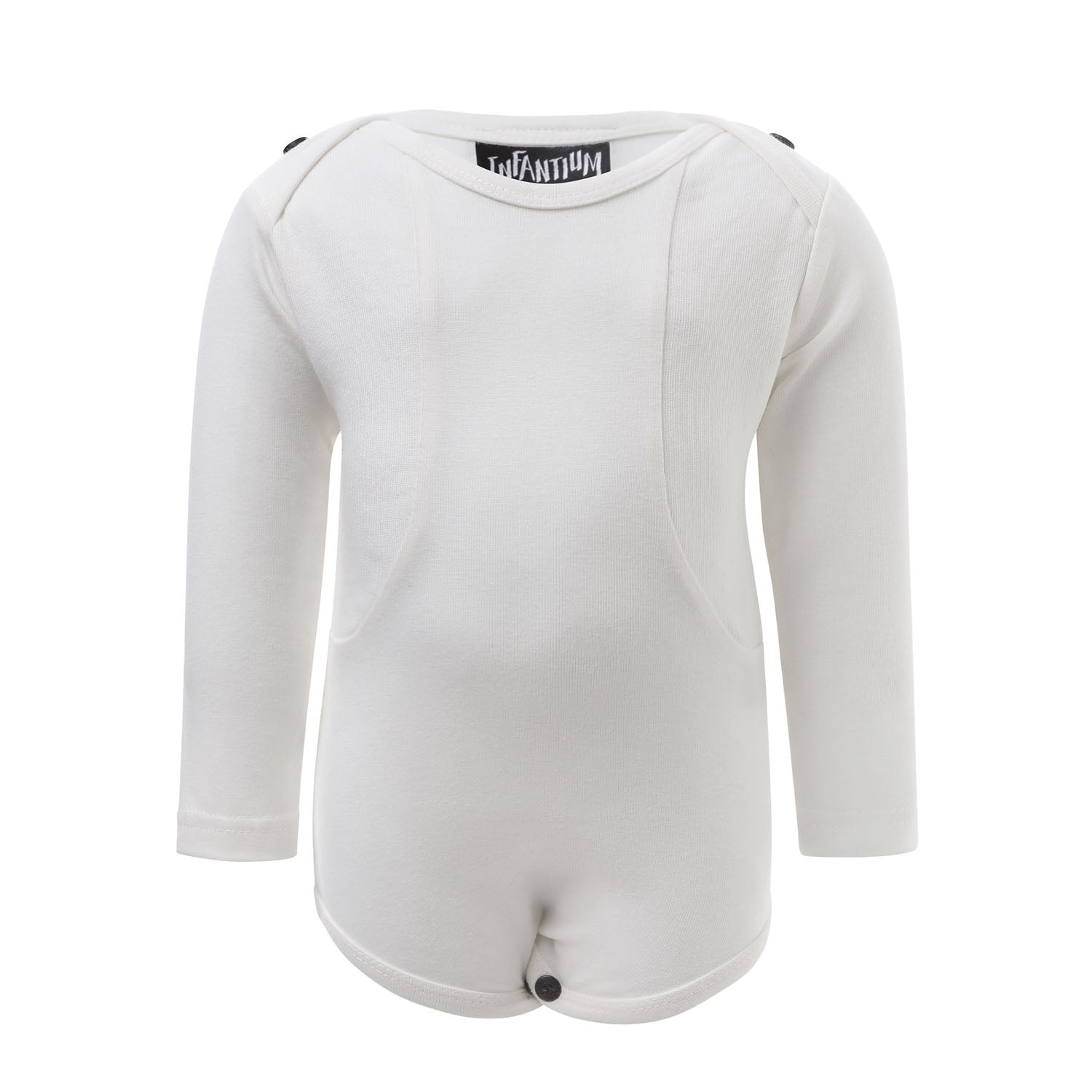 White Onesie with Blend textiles